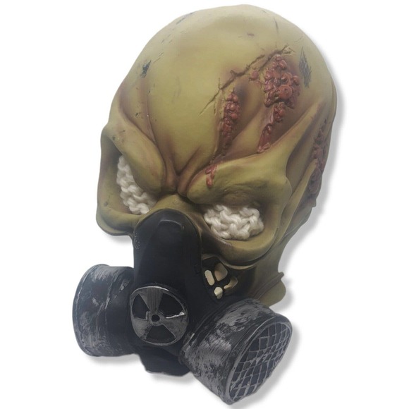 Full Face Latex Gas Mask Skull Alien Head Gasmask Halloween Costume Horr… - Picture 8 of 12